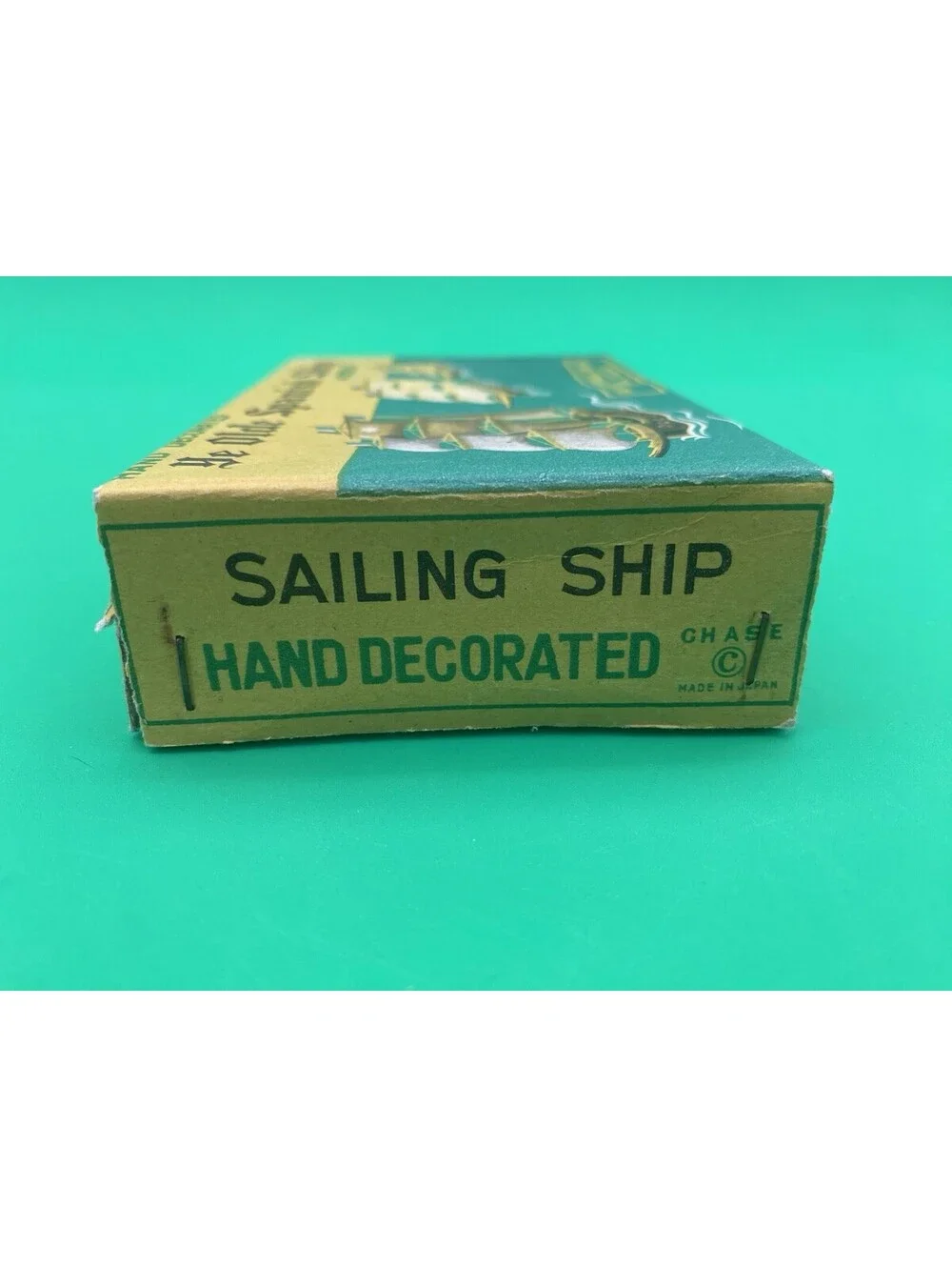Hand Decorated Ye Olde Spanish Ship Model - Sailing Ship - Vintage w/ Box